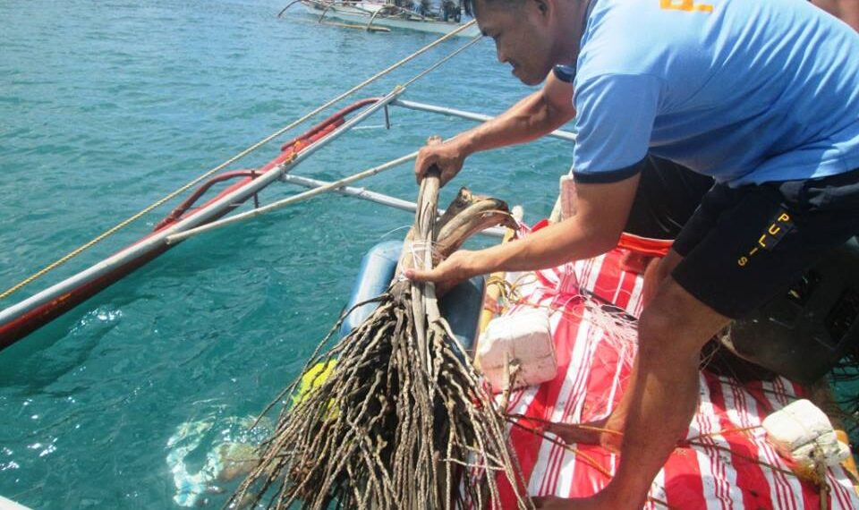 Artificial Coral Reefs, inilagay sa dagat na sakop ng isang Barangay sa Cajidiocan