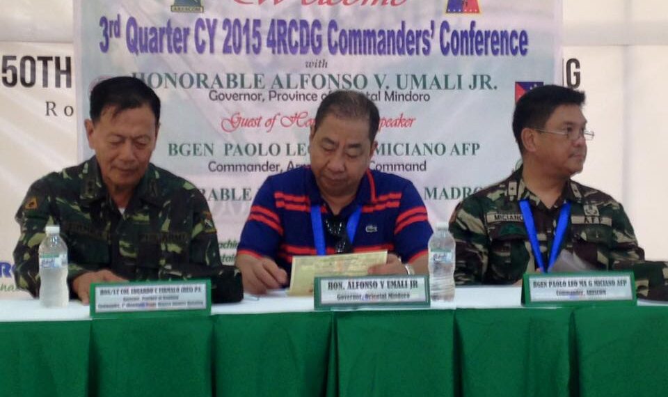 Region 4 Community Defense Group Commander’s Conference held in Odiongan