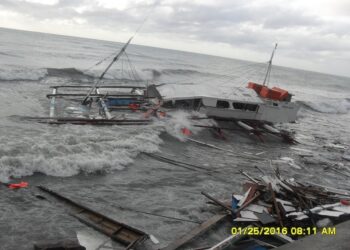 M/B Thunder, lumubog dahil sa malalakas na alon