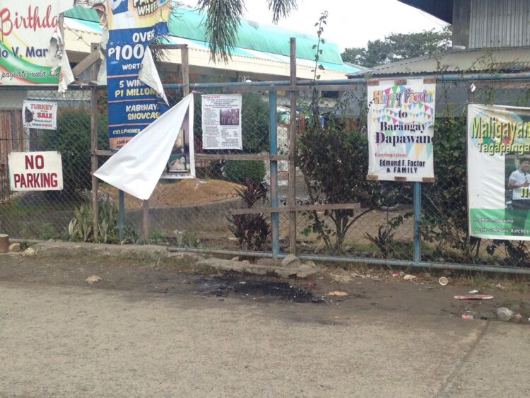 Motorsiklo sa Odiongan, nasunog