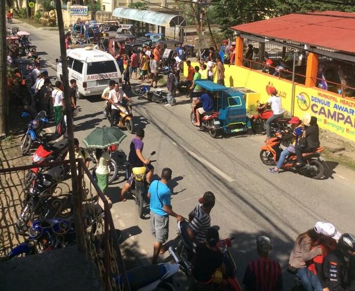 Tatlo sugatan sa salpukan ng motorsiklo sa Barangay Liwanag, Odiongan
