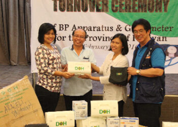 DOH-MIMAROPA Turns-Over BP Apparatus and Glucometer to Palawan