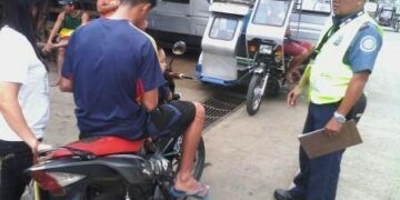 Walo (8) kataong lumalabag sa batas trapiko sa Odiongan, nasampulan ng PNP