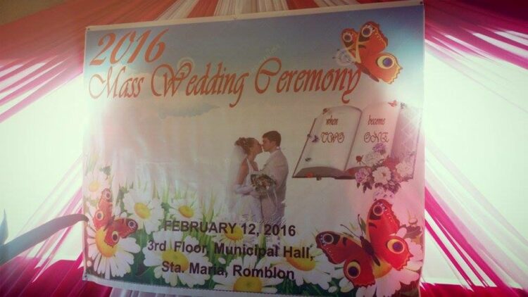 11 couples marry each other during the Kasalang Bayan in Santa Maria, yesterday