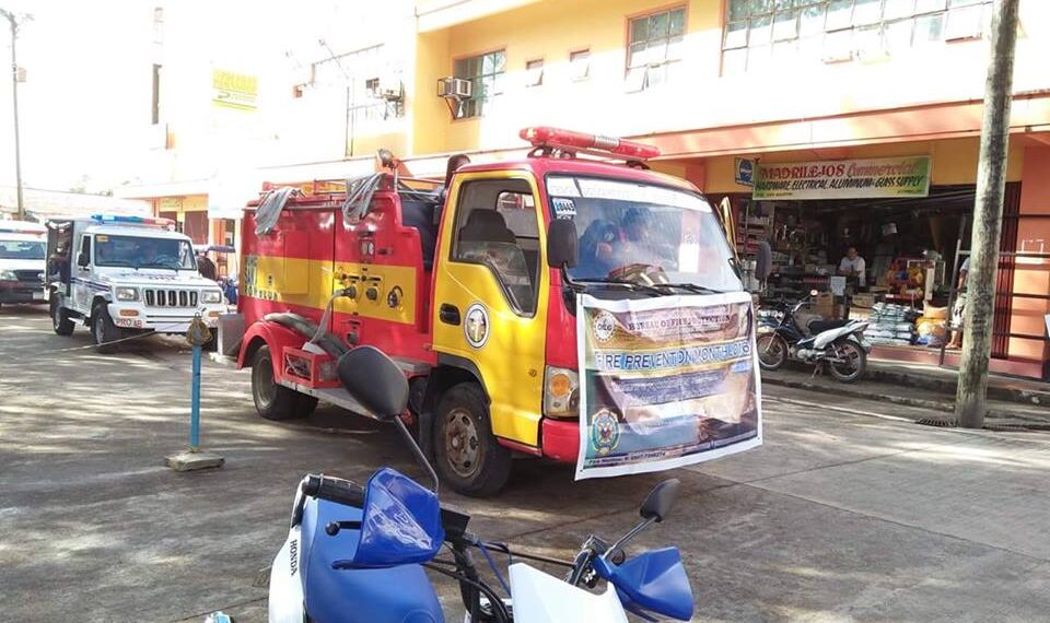 2016 Fire Prevention Month sa San Agustin at Romblon sinimulan sa isang unity walk at motorcade