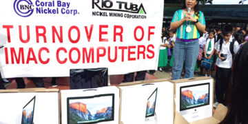 Mining firms donate PHP2.7-M worth of iMac computer to Palawan schools