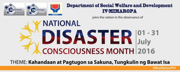 DSWD to celebrate national disaster consciousness month