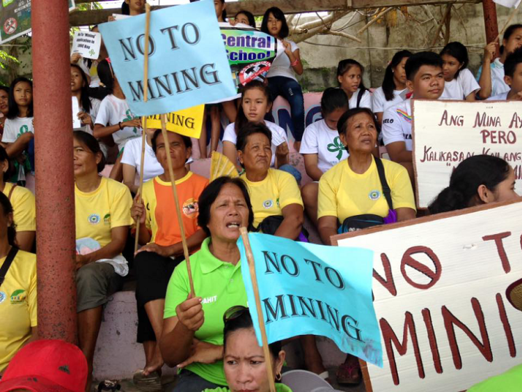 Anti Mining Rally in Looc, Romblon last June. FILE PHOTO