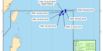 Typhoon ‘Dindo’ to affect Southern Luzon, Western Visayas
