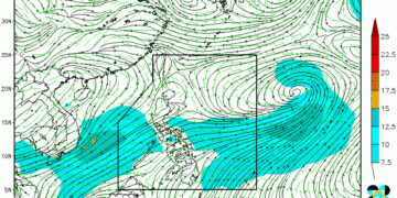 Predicted Mean Sea Level Wind Analysis 8:00 PM today, 13 August 2016.