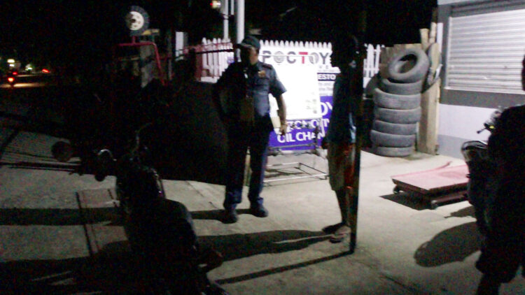 Odiongan MPS nagsagawa ng checkpoint sa Odiongan