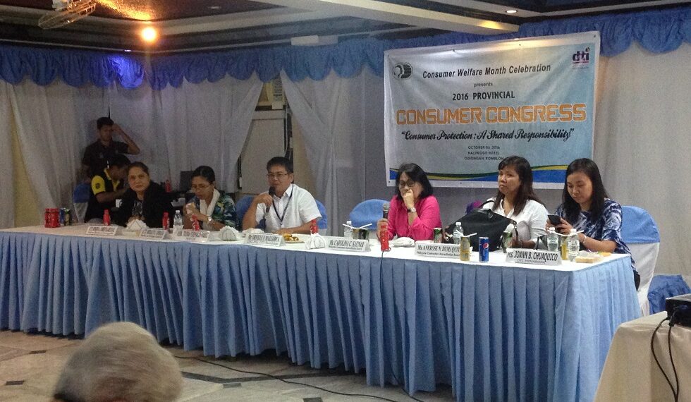 2016 Provincial Consumer Congress, ginanap sa Odiongan