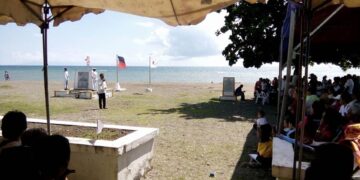 Ginunita kahapon, October 24, sa Alcantara, Romblon ang Battle of the Sibuyan Sea. (Ken Tapat/RNN)