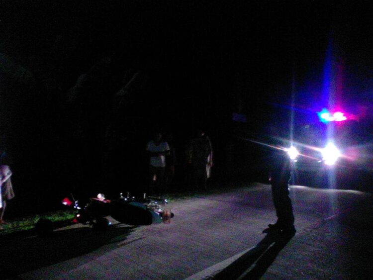 Rider sugatan matapos sumimplang dahil sa aso