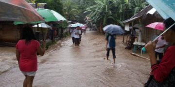Ilang barangay sa Corcuera, binaha rin dahil sa pag-uulan