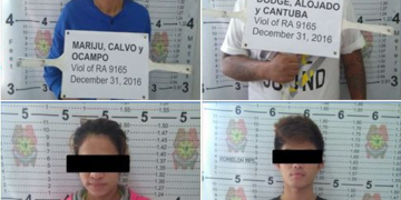 Kagawad na Top 1 HVT sa Kontra Droga, at tatlong iba pa; arestado sa buy-bust operation
