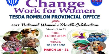 TESDA Romblon, magbibigay ng free certificates para sa mga kababaihan