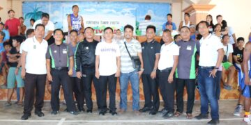 SBP-RoRCA during the inter-barangay basketball tournament in Corcuera. (Lyle Formilleza, RNN)