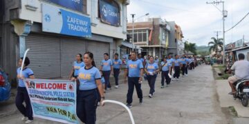 Students, barangay officials joins PNP’s Walk For Peace