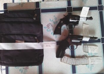 Mag-ama, arestado matapos makuhaan ng baril sa San Jose