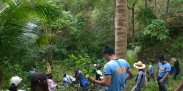 Japanese students at Odiongan PNP, nagsama para mag Tree Planting