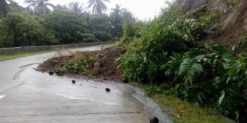 Landslide over National Road of Guinhaya-an, Looc