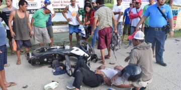 Tatlo kabilang ang 2 Senior, sugatan sa salpukan ng motor sa Odiongan