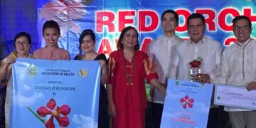 Alcantara town receives DOH-Red Orchid Hall of Fame Award