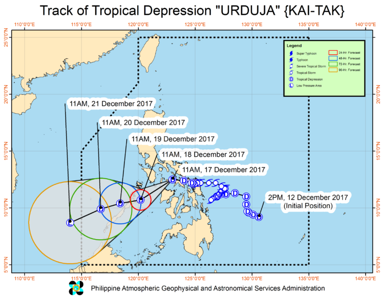 Urduja now at the vicinity of Romblon Province