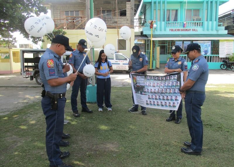 Corcuera police remember fallen SAF members