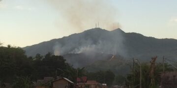 Bundok sa Santa Maria, nasunog