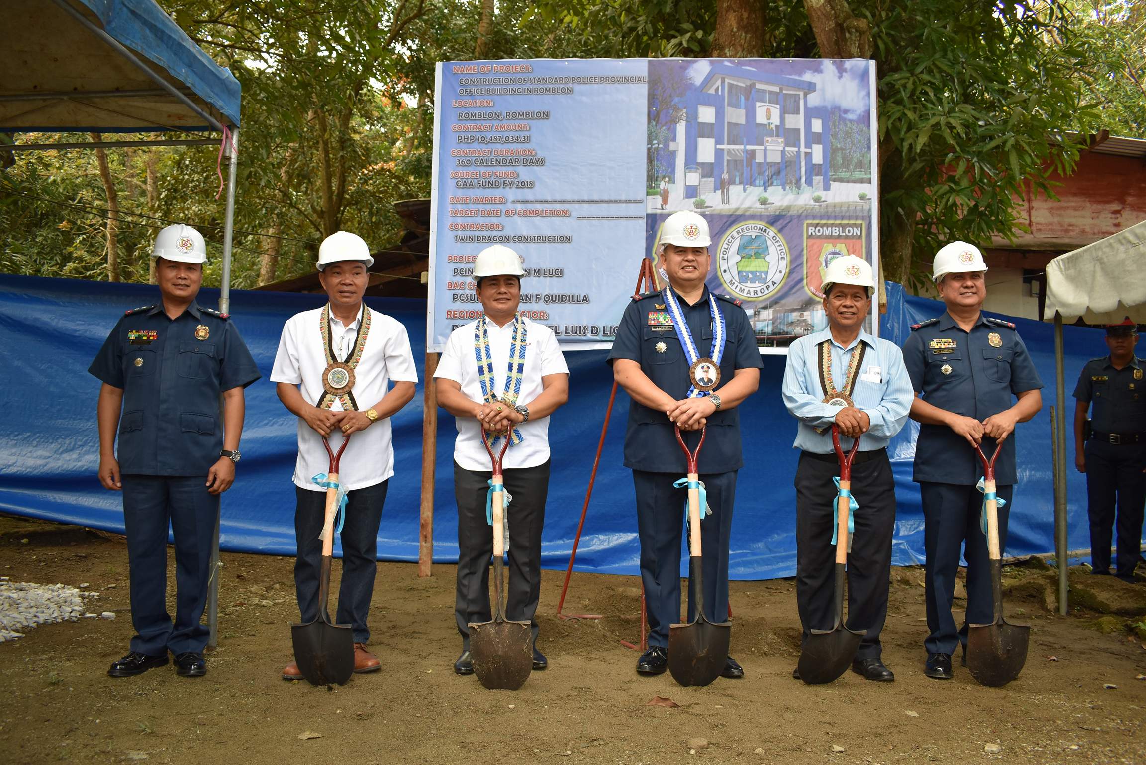 Director PCSupt. Licup, pinangunahan ang groundbreaking ceremony ng ...