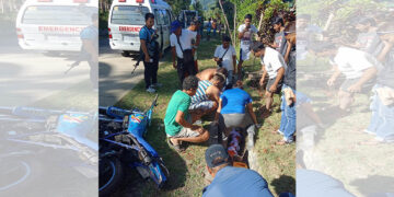 Rider, sugatan matapos makasalpukan ang isang L300 Van sa Looc