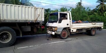 Truck, sumalpok sa likod ng isa pang truck sa Odiongan