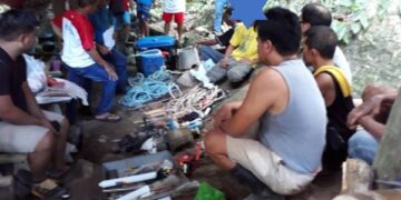 Walong minero, arestado dahil sa iligal na pagmimina sa San Agustin