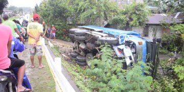 Rider, patay matapos masalpok ng truck na nawalan ng kontrol