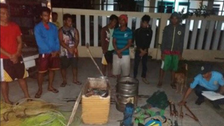 6 mangingisda, arestado sa illegal fishing sa Banton