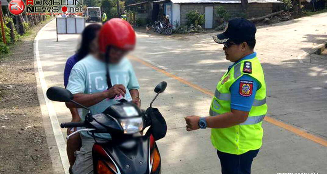 60+ traffic violators apprehended in Odiongan following strict implementation of RA 4136
