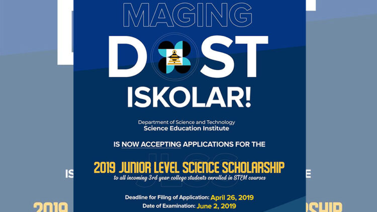 DOST, tatanggap ng Scholarship Application hanggang April 26