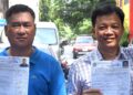 Ang larawan ay kuha nang mag file sina incumbent SP Maravilla at Odiongan incumbent VM Reyes ng kanilang Certificate of Candidacy noong October 2018.