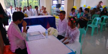 10 pares, sabay-sabay ikinasal sa Santa Maria