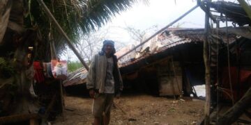 Bahay sa Romblon, muntik mawasak ng daluyong