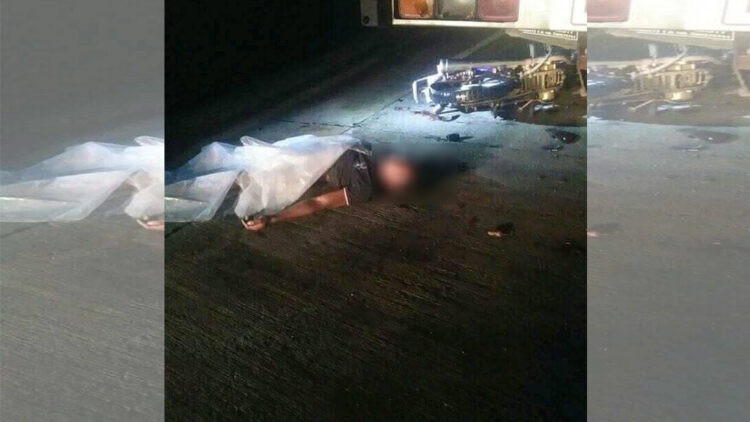 Lasing na rider na sumalpok sa likod ng truck, patay