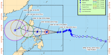 Signal No. 1 in Romblon as Typhoon Tisoy maintains strength