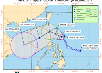 Courtesy: Philippine Atmospheric, Geophysical, and Astronomical Services Administration (Pagasa)