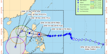 Signal #2 up in Romblon as Tisoy approaches landmass