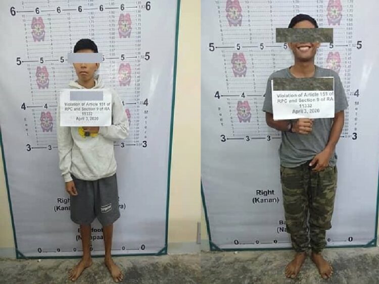 Dalawang lasing at pakalat kalat kahit curfew, arestado