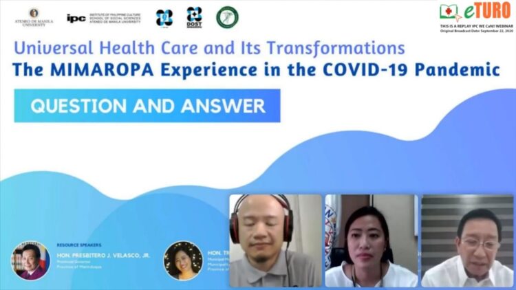 DOST-Mimaropa co-organizes ETuro Webinar on Universal Healthcare and Transformations in the Health System