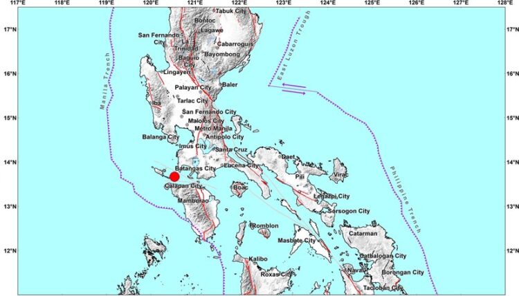 Magnitude 5.6 Occidental Mindoro quake felt in parts of Luzon