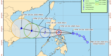 Bagyong Quinta, lumakas pa habang lumalapit sa kalupaan; Signal #2 itinaas sa Romblon